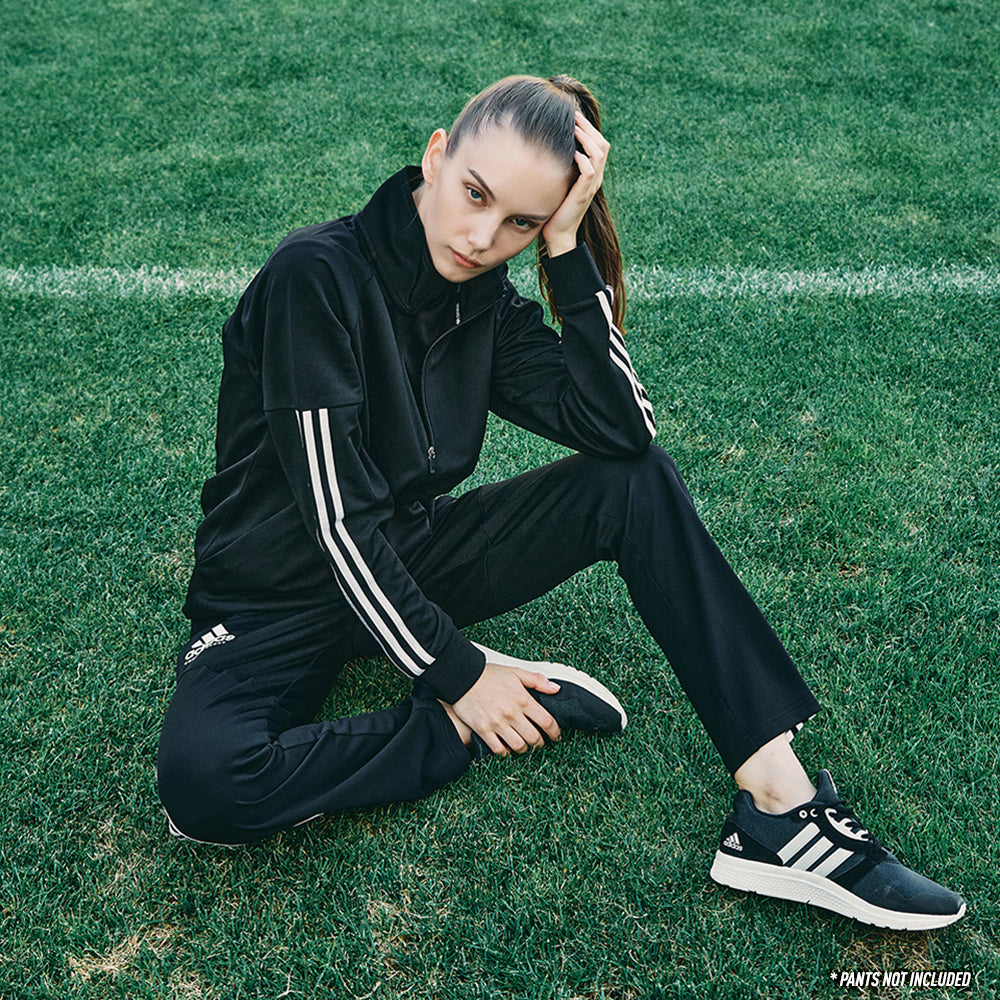 adidas Combat Sports 3 Stripe Team Jacket - TR100 - Black White