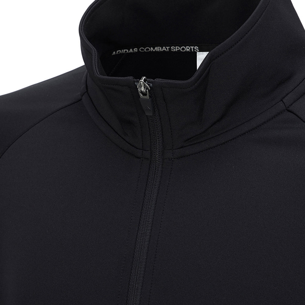 adidas Combat Sports 3 Stripe Team Jacket - TR100 - Black White