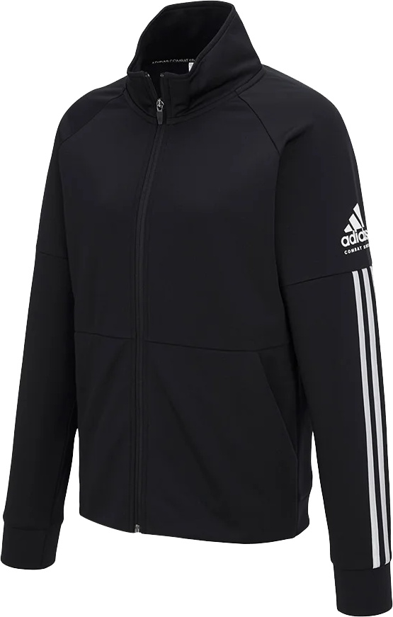 adidas Combat Sports 3 Stripe Team Jacket - TR100 - Black White