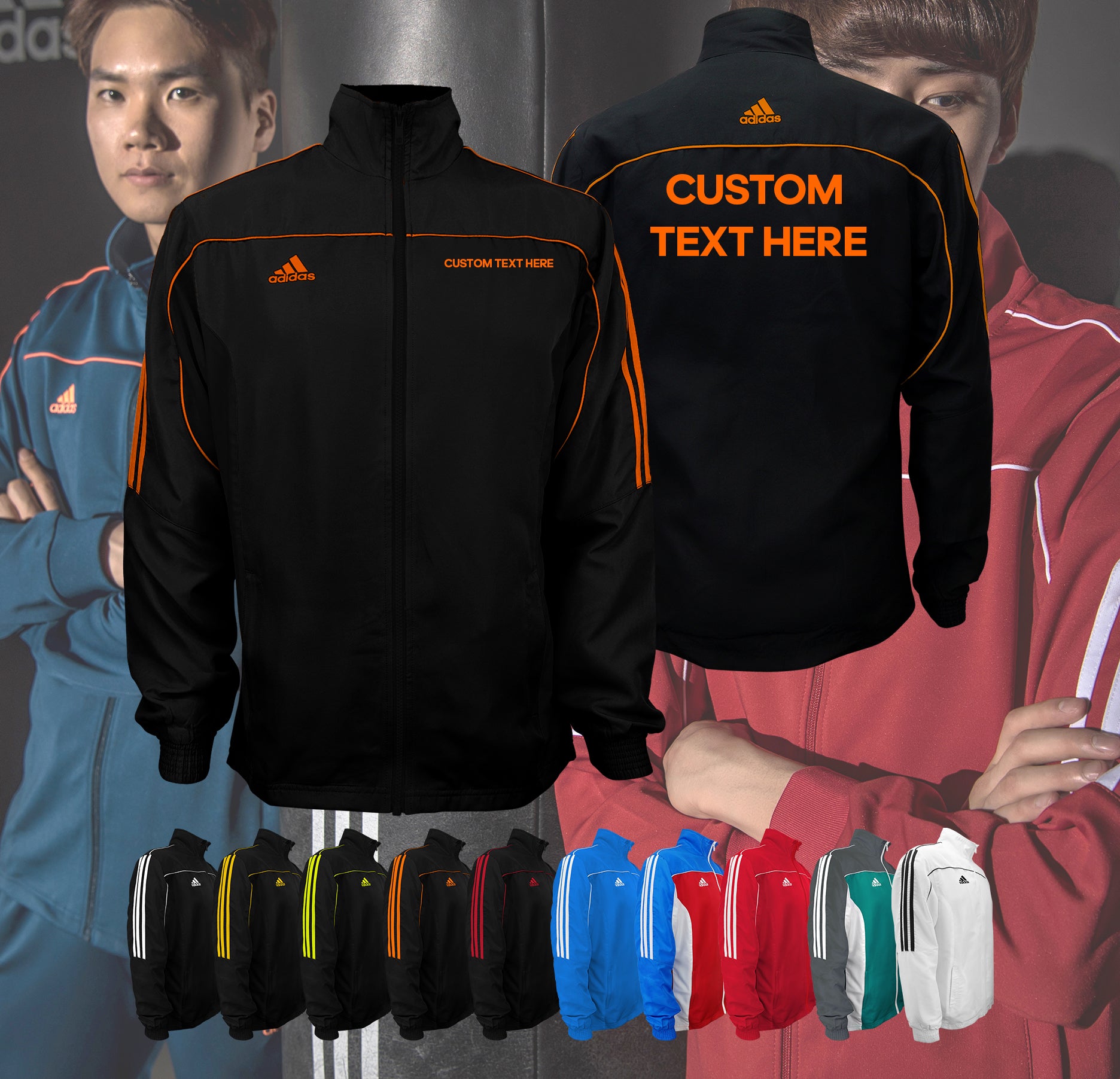 Custom adidas Team Jacket by All American Martial Arts Supply