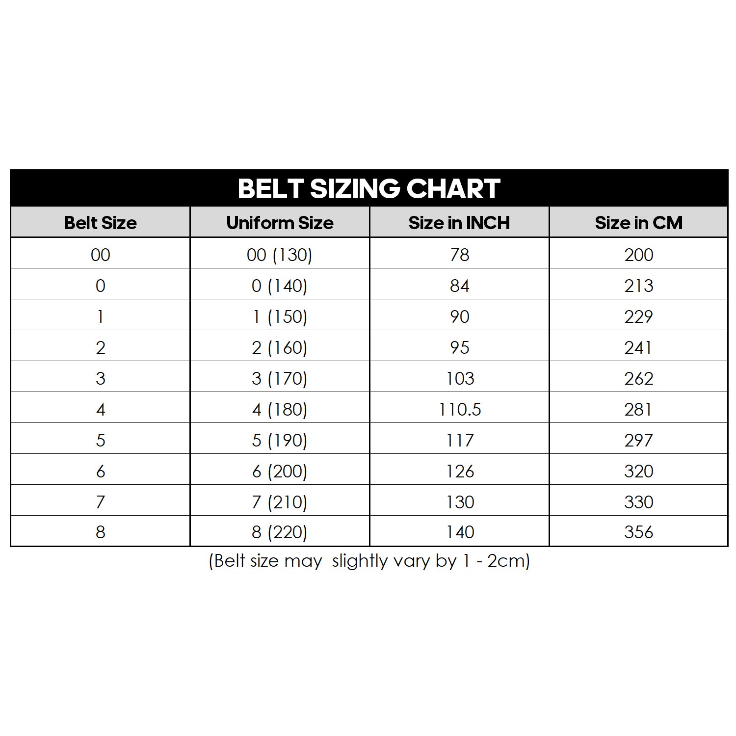 Color Belt (Two-Tie)