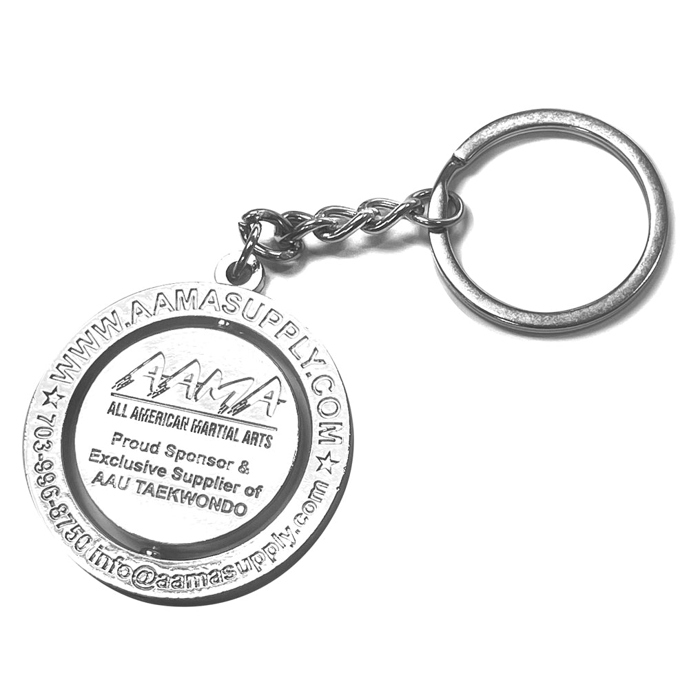 Taekwondo Belt Keychain With Name Tag - Martial Arts Gift For Students & Teachers, 6 Inch Length