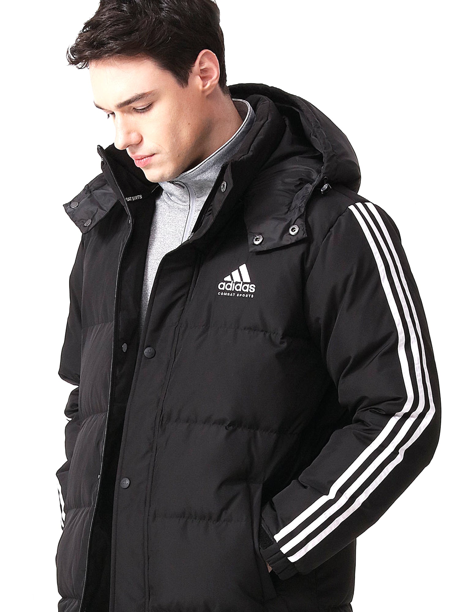 AAU Embroidered adidas Combat Sports Winter Long Padded Parka Jacket – All American Martial