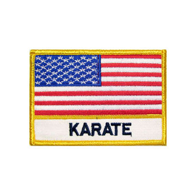 Karate USA Flag Patch
