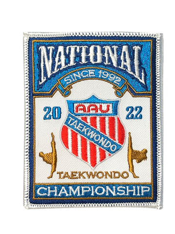 2022 AAU Taekwondo National Championship Patch w/ Adhesive back