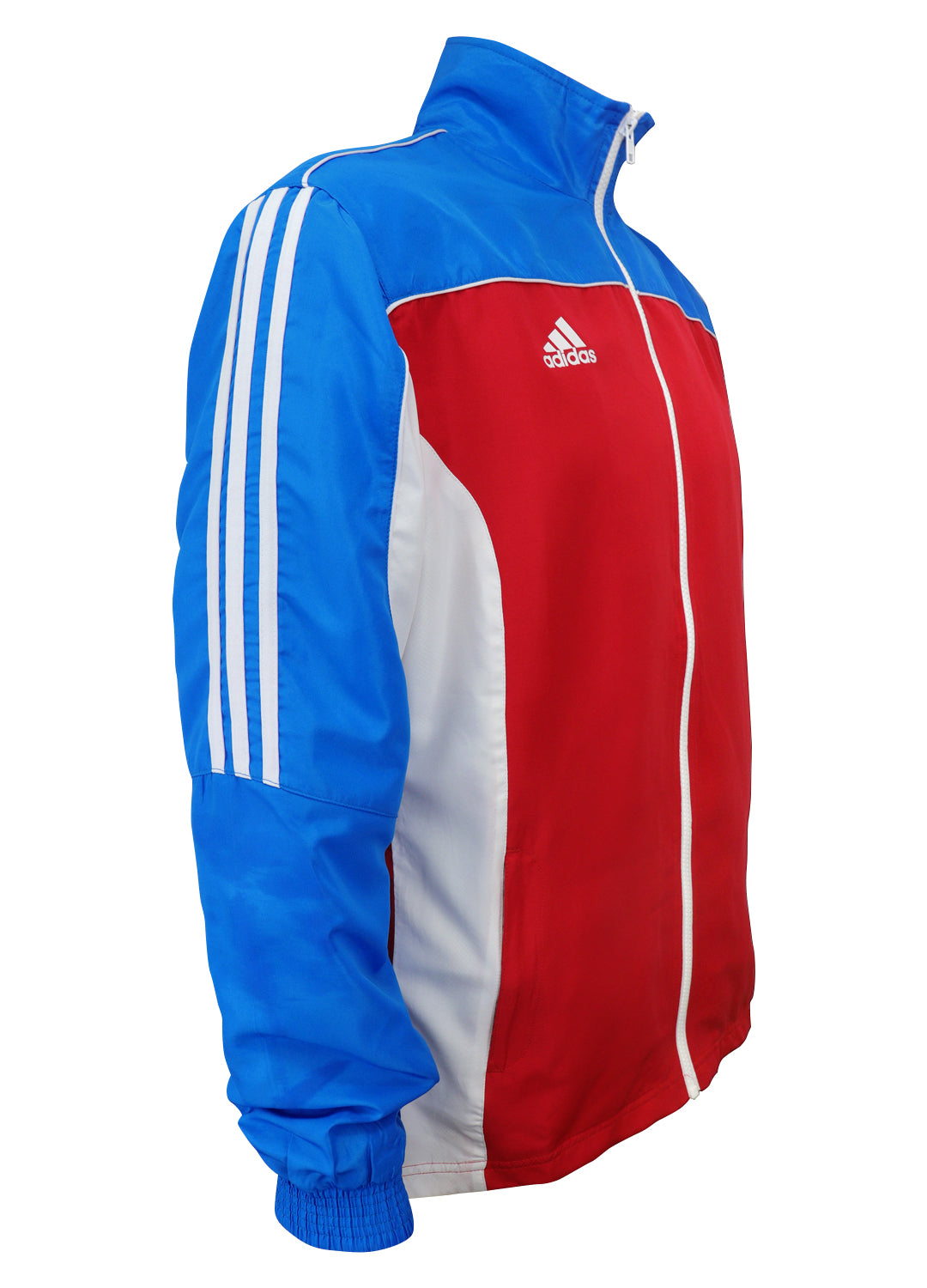 adidas Red White Blue Windbreaker Style Team Jacket Side View