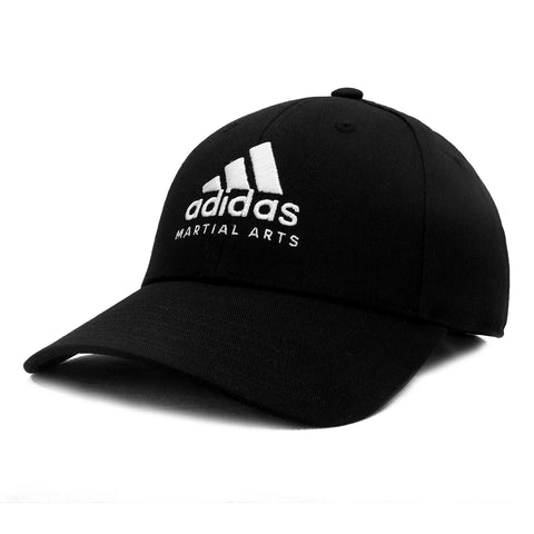 adidas Martial Arts Embroidered Structured Precurved Cap - Black