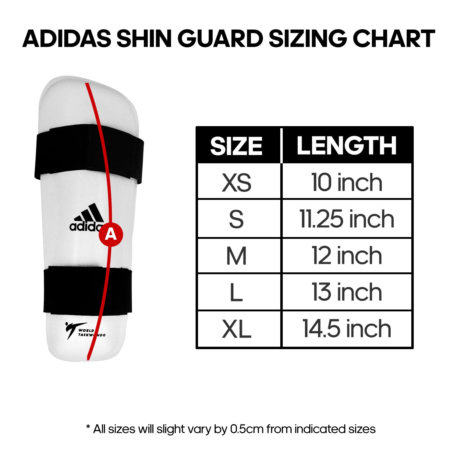 Adidas shin pad size guide Clearance