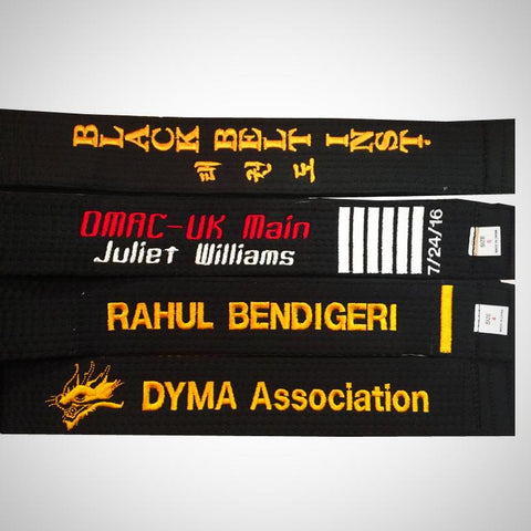 Embroidered adidas 2" Black Belt
