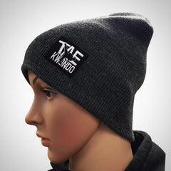 Winter Knit Hat with TAEKWONDO Embroidery